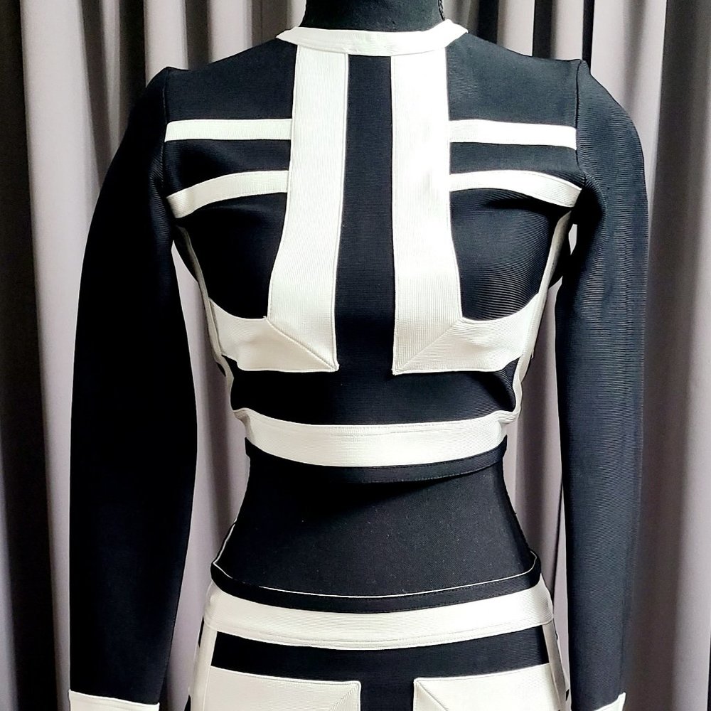 Black and White Two Piece Bandage
